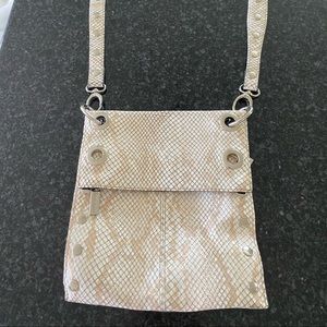 Authentic Hammitt Montana Med in white snake.